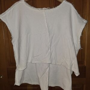 Fantastic Fawn Terry Cloth High/Low Oversized Boxy T Size M